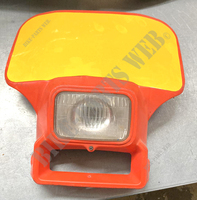 Light, used Honda XR front plate Flash Red